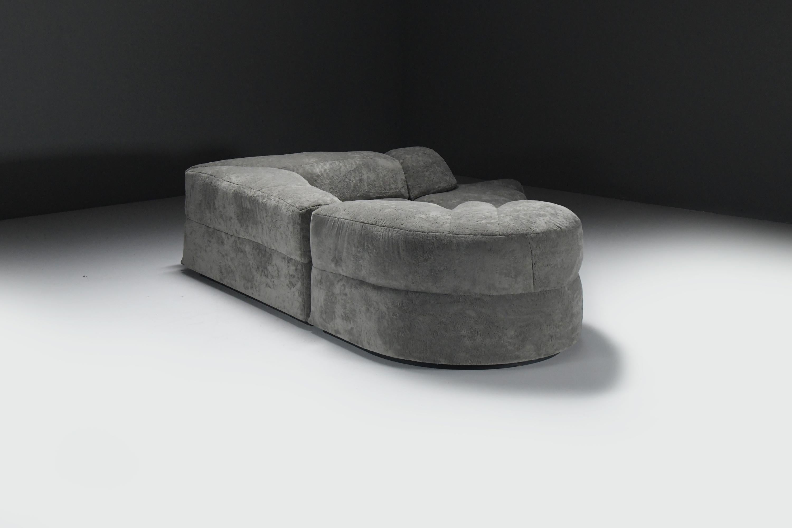 Ultra rare Paysage - Landscape sofa by Hans Hopfer for Roche Bobois France 1978 For Sale 7