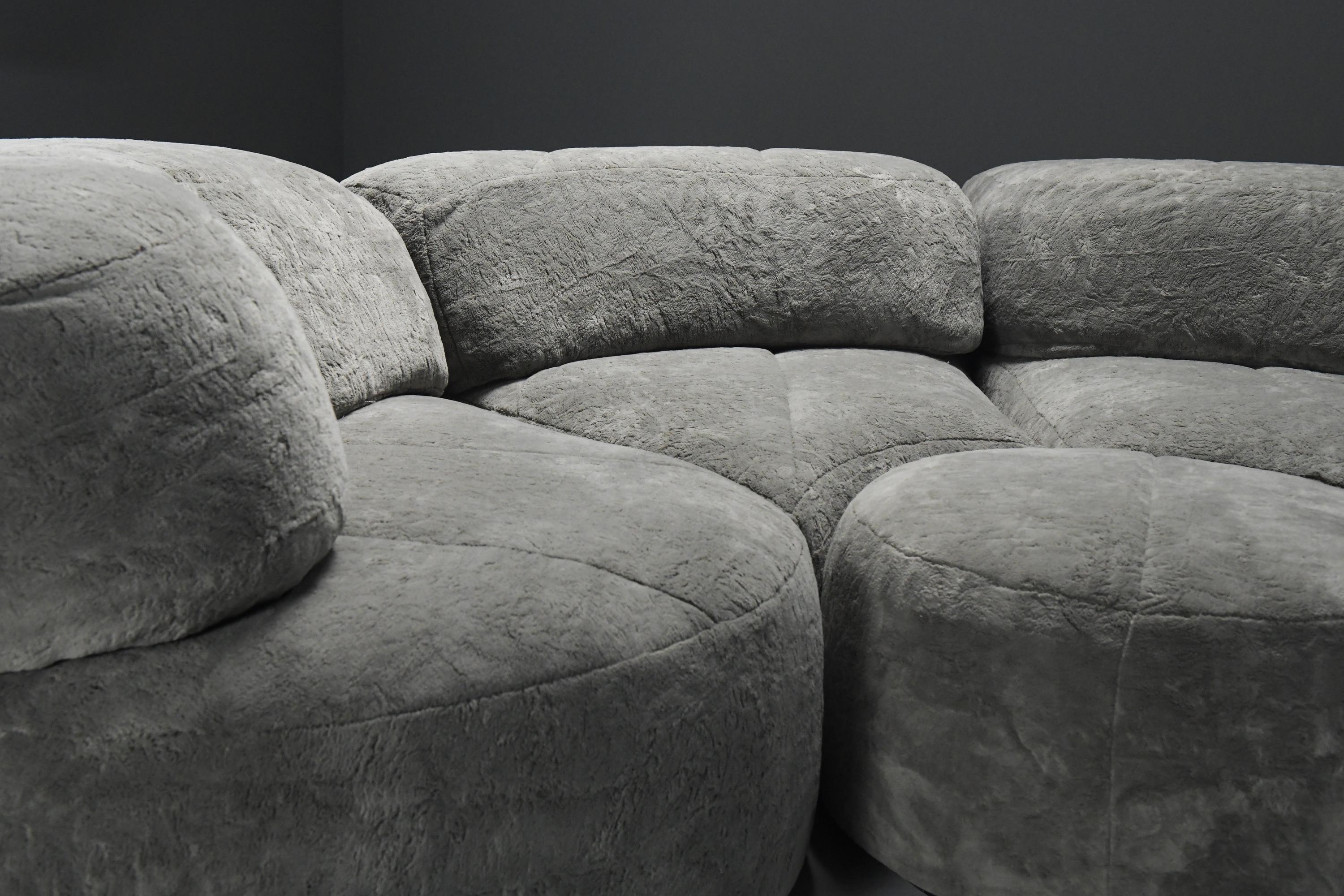 Ultra rare Paysage - Landscape sofa by Hans Hopfer for Roche Bobois France 1978 For Sale 8