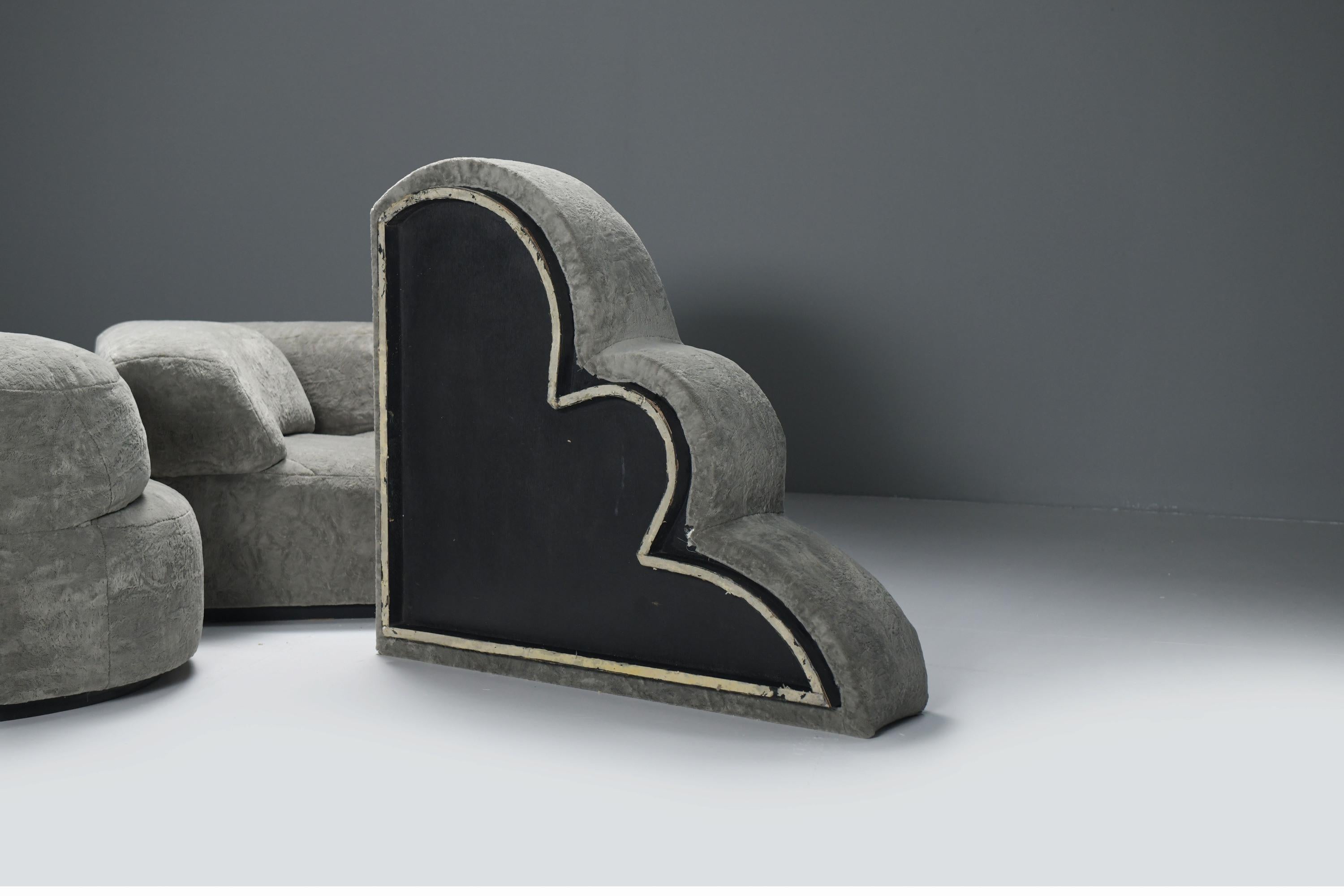 Ultra rare Paysage - Landscape sofa by Hans Hopfer for Roche Bobois France 1978 For Sale 9