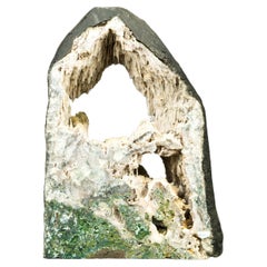 Ultra Rare Stalactit Formierter Amethyst Geode mit Moss-Achat und Kristall