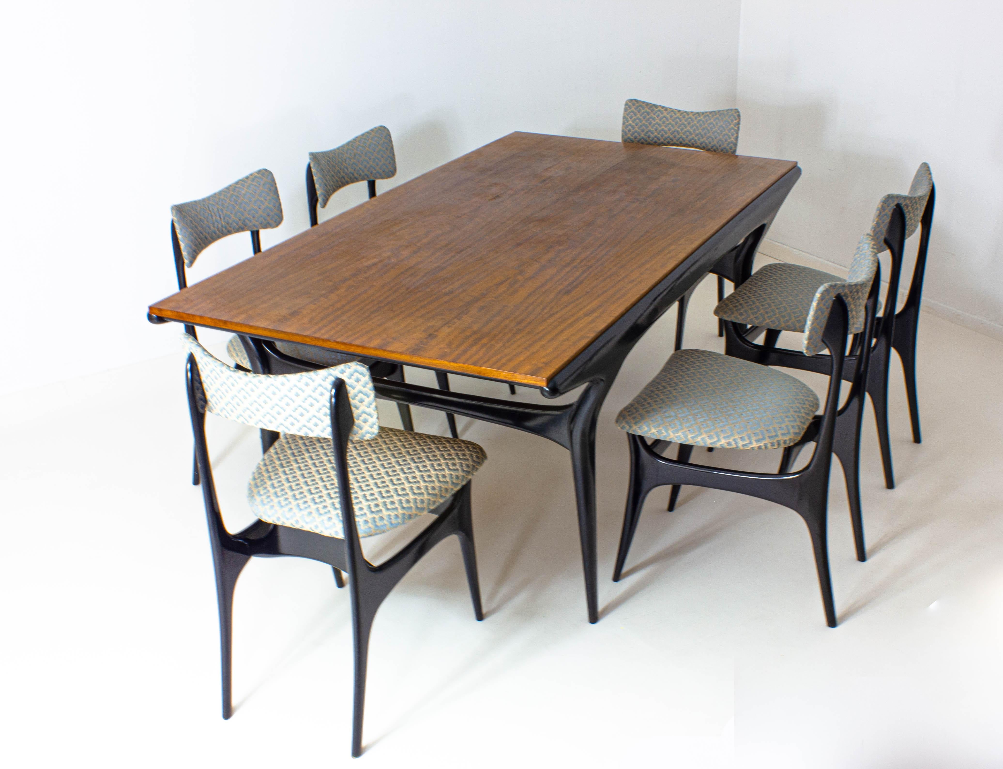 Table de salle à manger T4 ultra rare d'Alfred Hendrickx, 1959 en vente 8