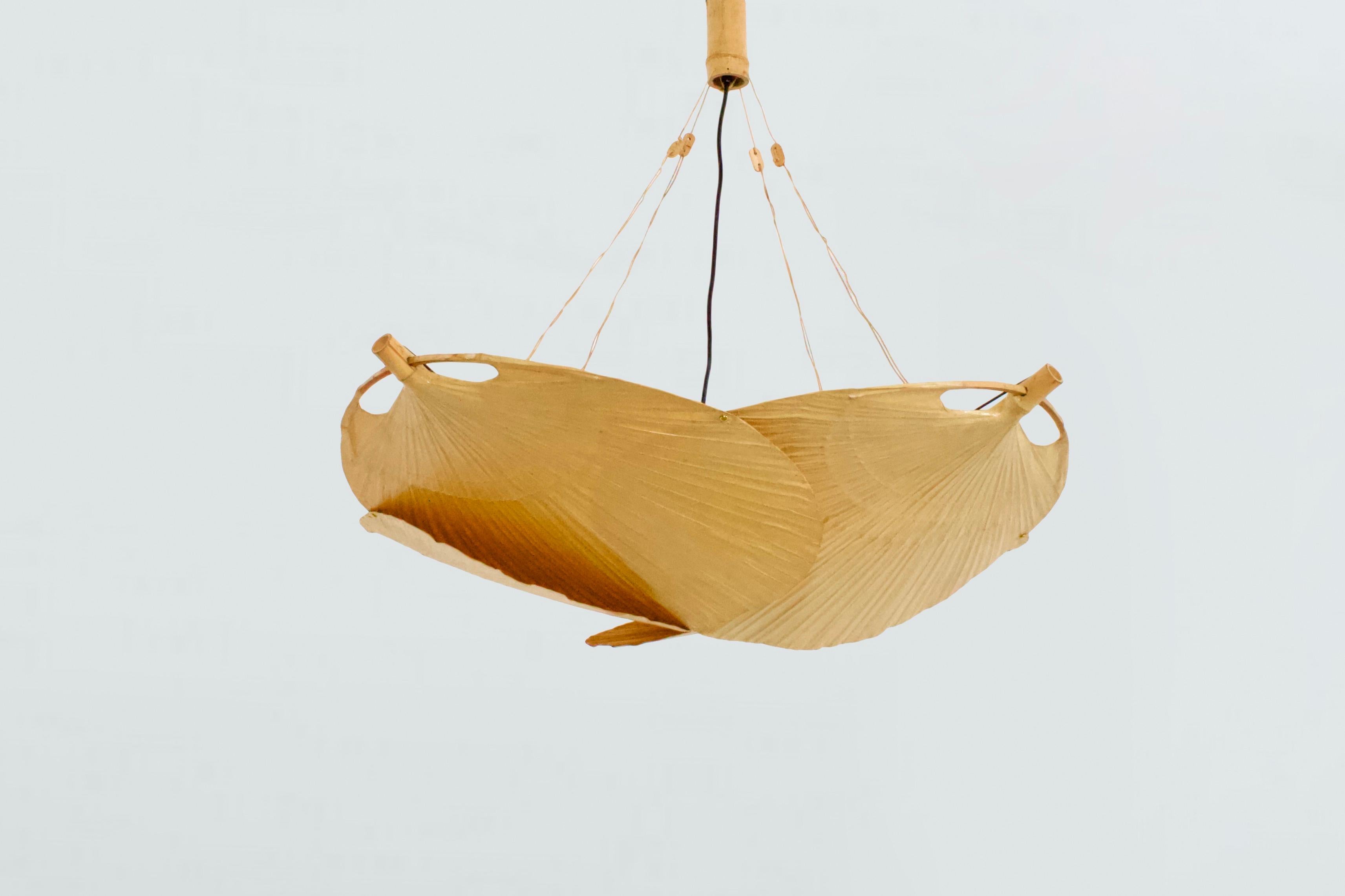 20th Century Ultra Rare Uchiwa ‘Yotsuba’ Chandelier by Ingo Maurer, 1973