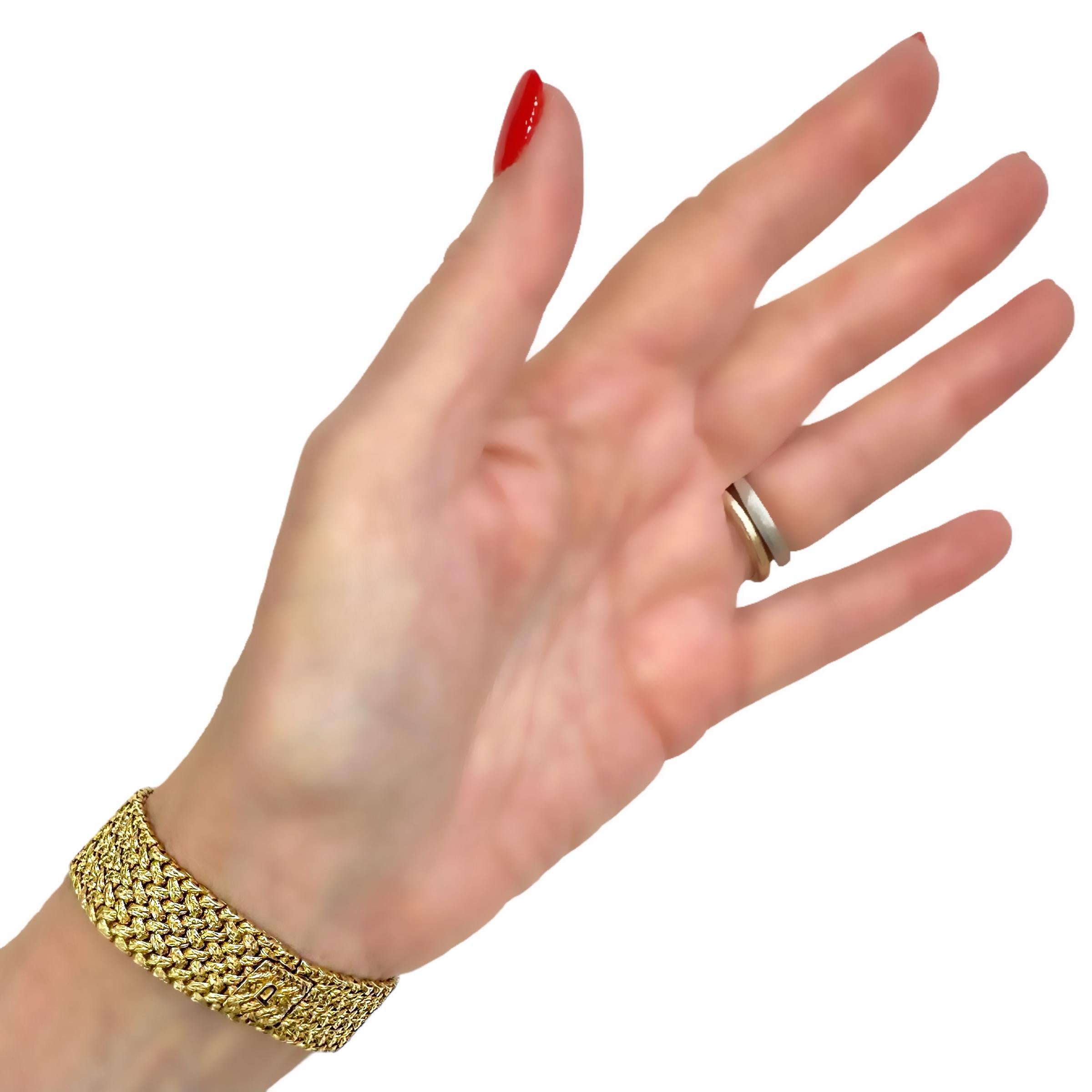 Ultra Slim Ladies Piaget Watch in Yellow Gold with Oval Jade Dial and Diamonds 9