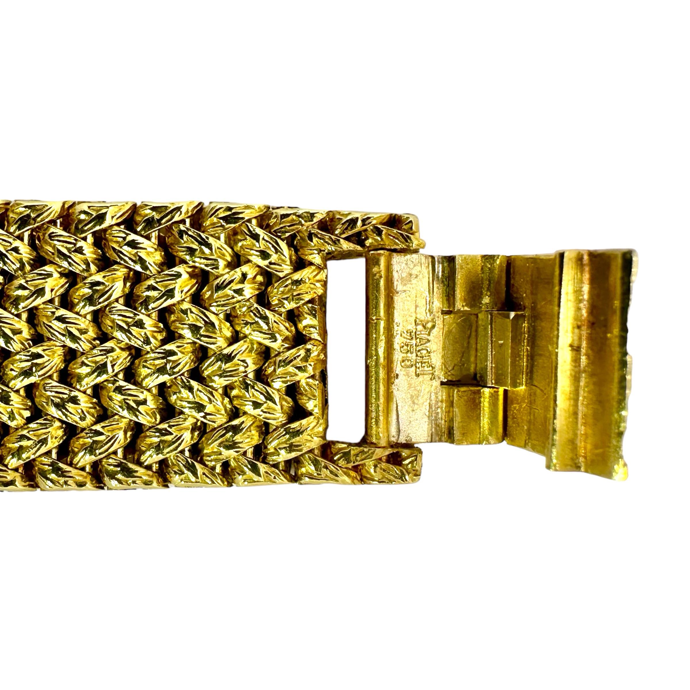 Ultra Slim Ladies Piaget Watch in Yellow Gold with Oval Jade Dial and Diamonds 1