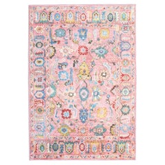 Ultra-Soft Padded Pink Oushak