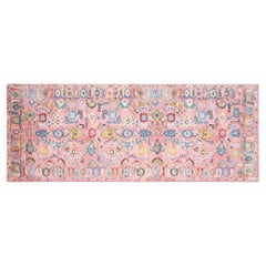 Ultra-Soft Padded Pink Oushak