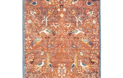 Ultra-Soft Padded Burnt-Orange Birds