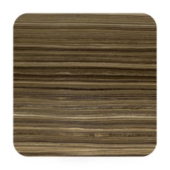 Ultra Thin Brown Marble Square Coffee Table