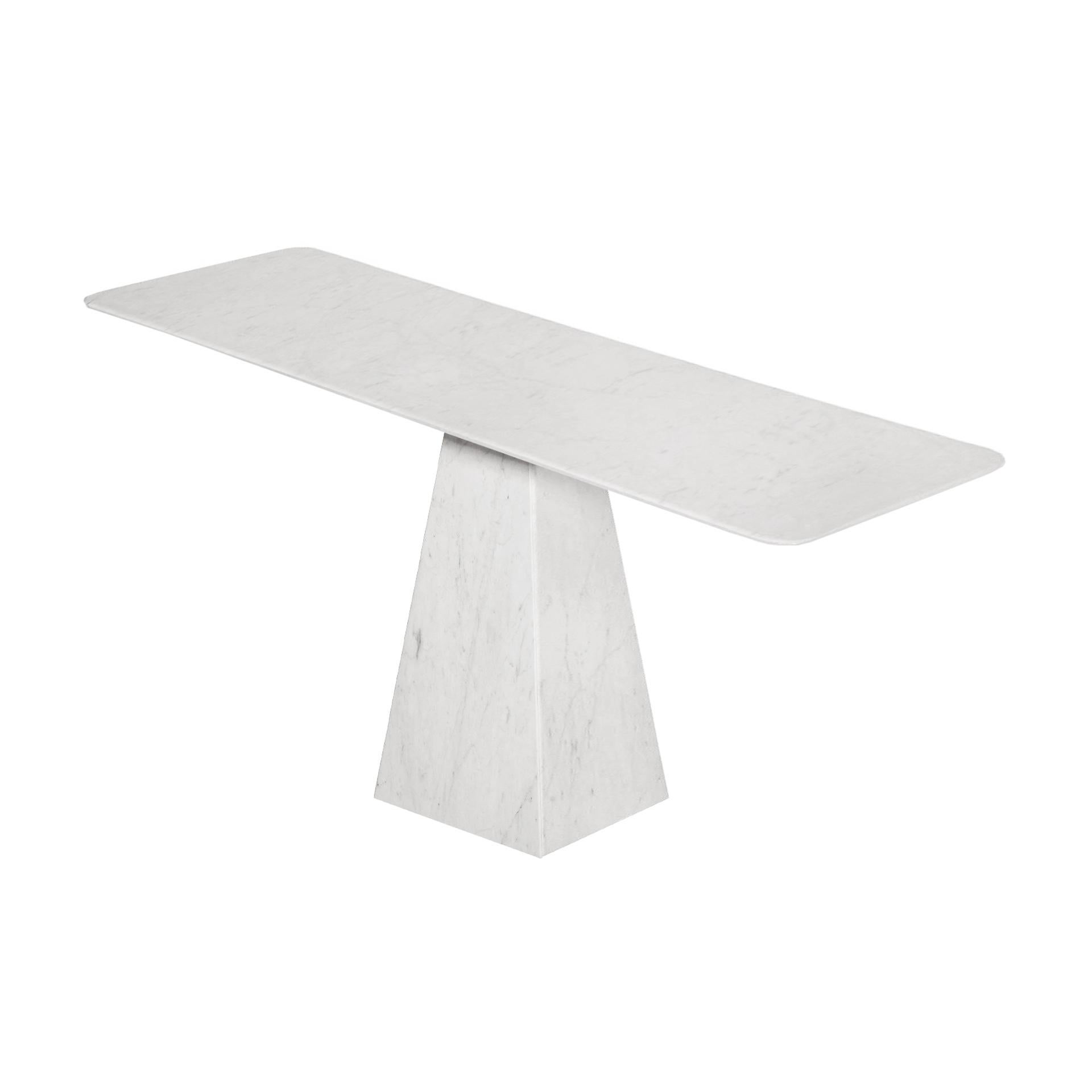 thin white table