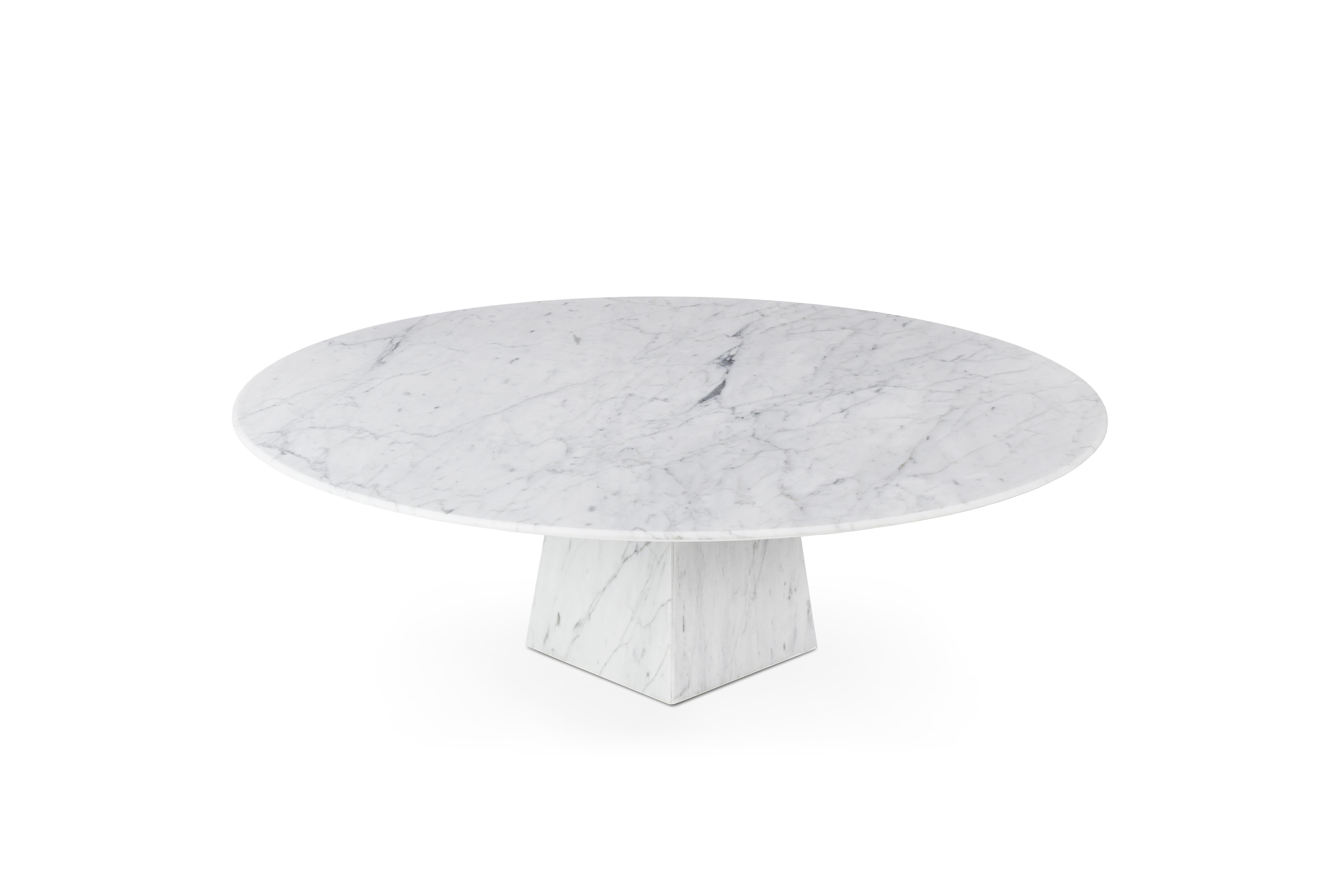 small round marble coffee table
