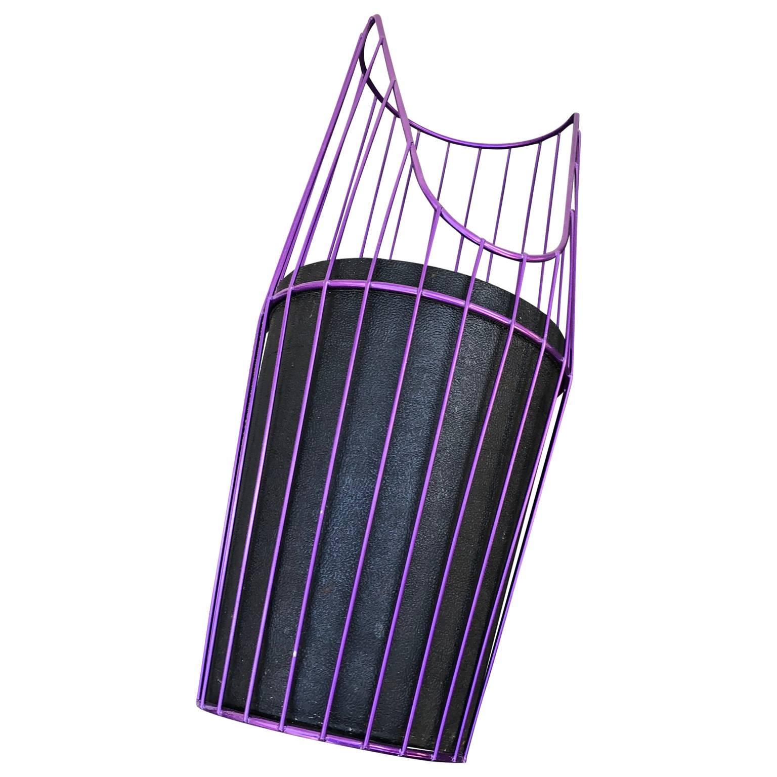 metal wire trash can