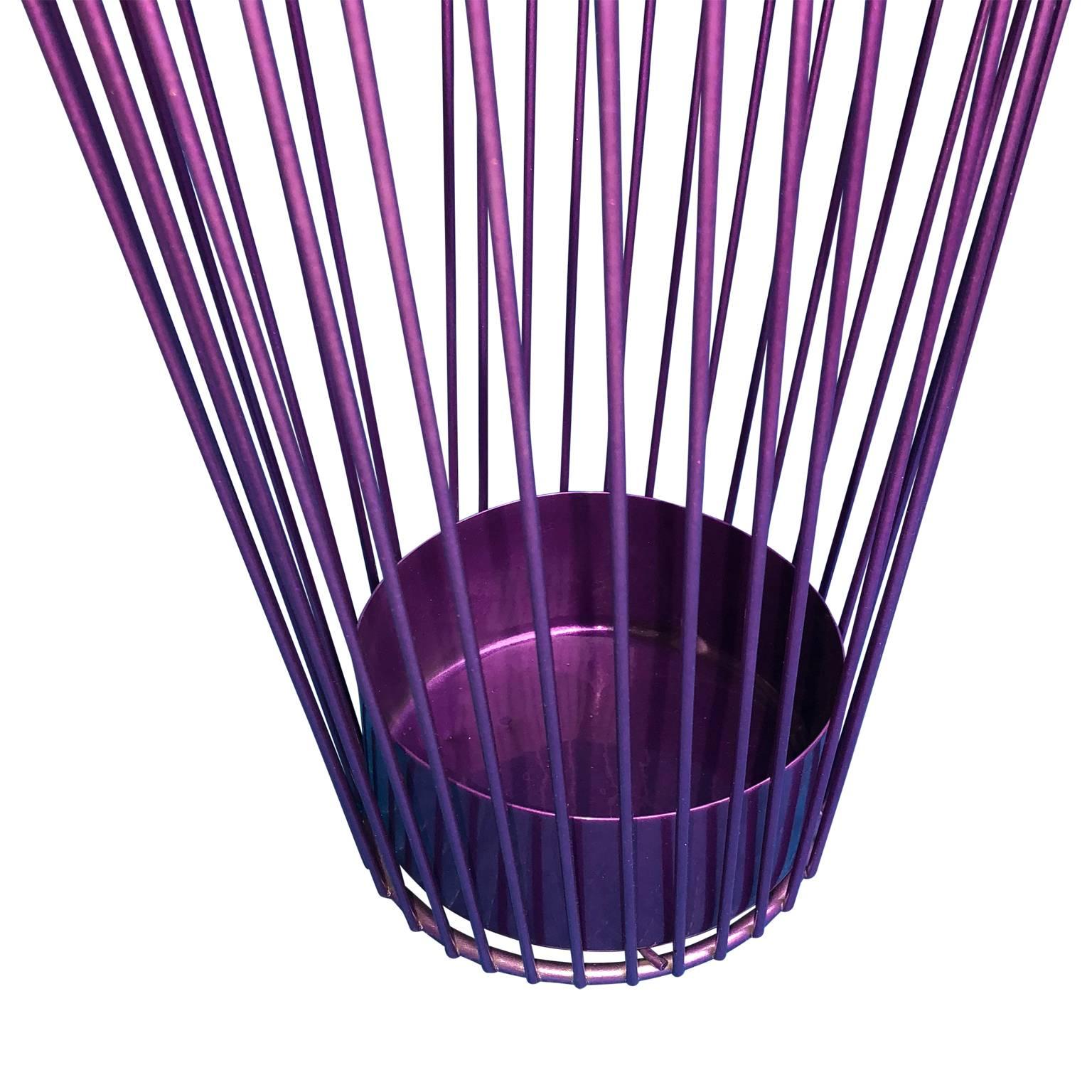 American Vintage Newly Powder-Coated Ultra Violet Umbrella Stand