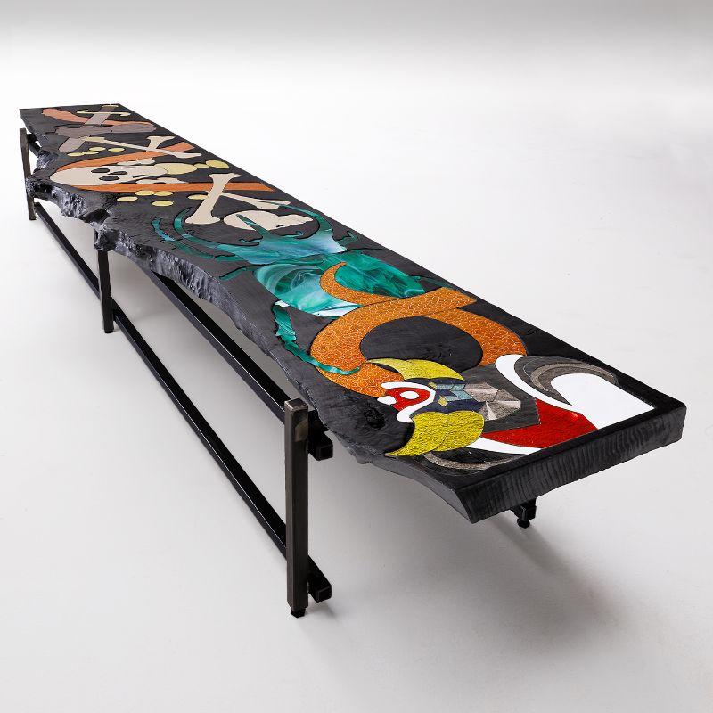 A one-off design exceptionally created by Leo De Carlo for Vetralia, Ultrabench combines functionality and art in an incredible, handcrafted piece. Part of the Small Tales series, which combines metaphorical images through the use of polychrome