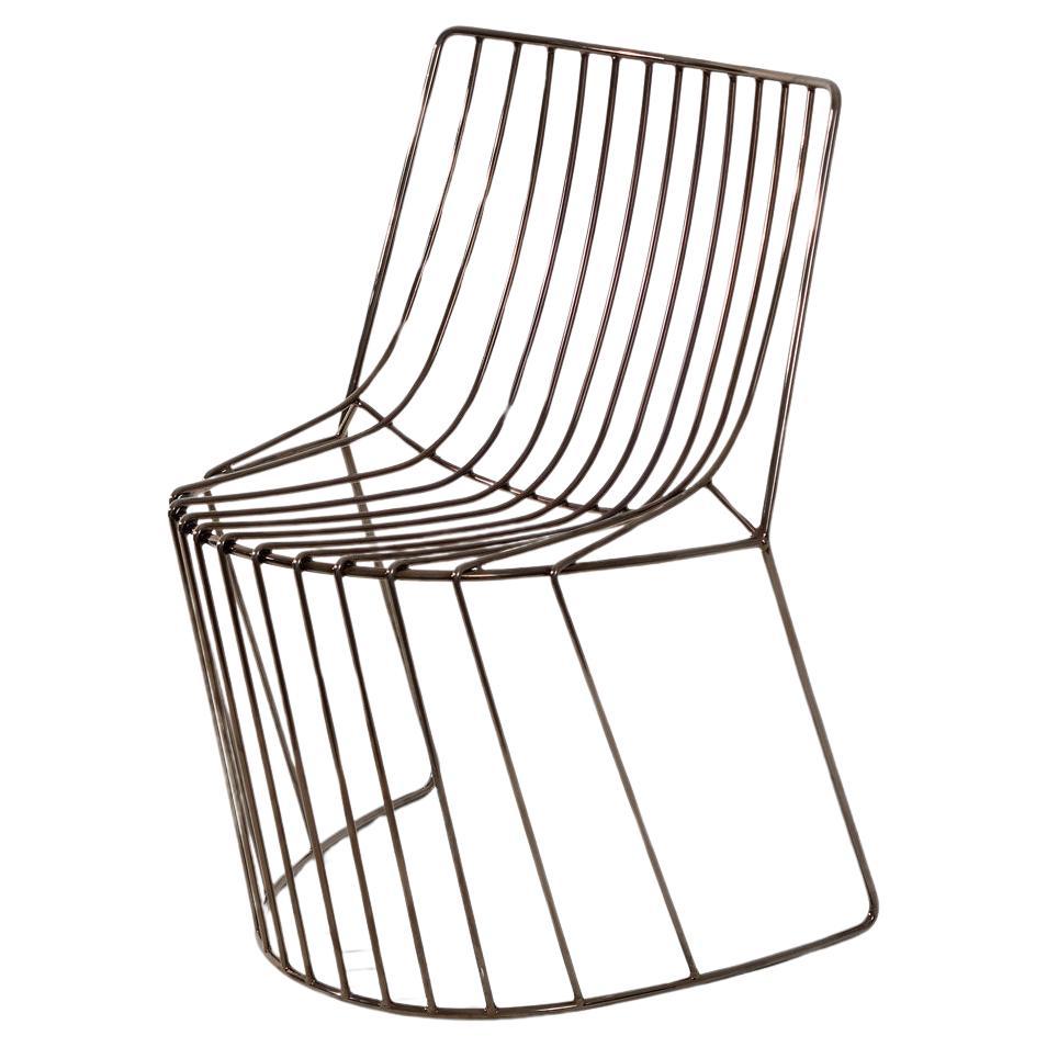 Ultrablack Amarone Aureo Chair by GIROTTI ENRICO