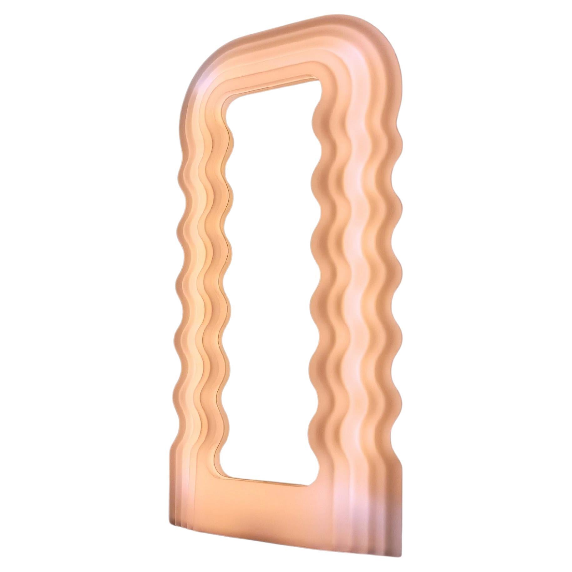 Espejo iluminado Ultrafragola diseñado por Ettore Sottsass para Poltronova, años 80 en venta
