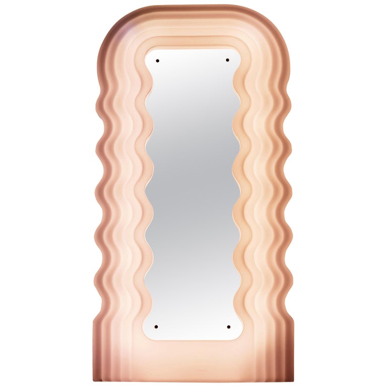 Ettore Sottsass Ultrafragola mirror, new, designed in 1970, offered by Urban Architecture Inc.