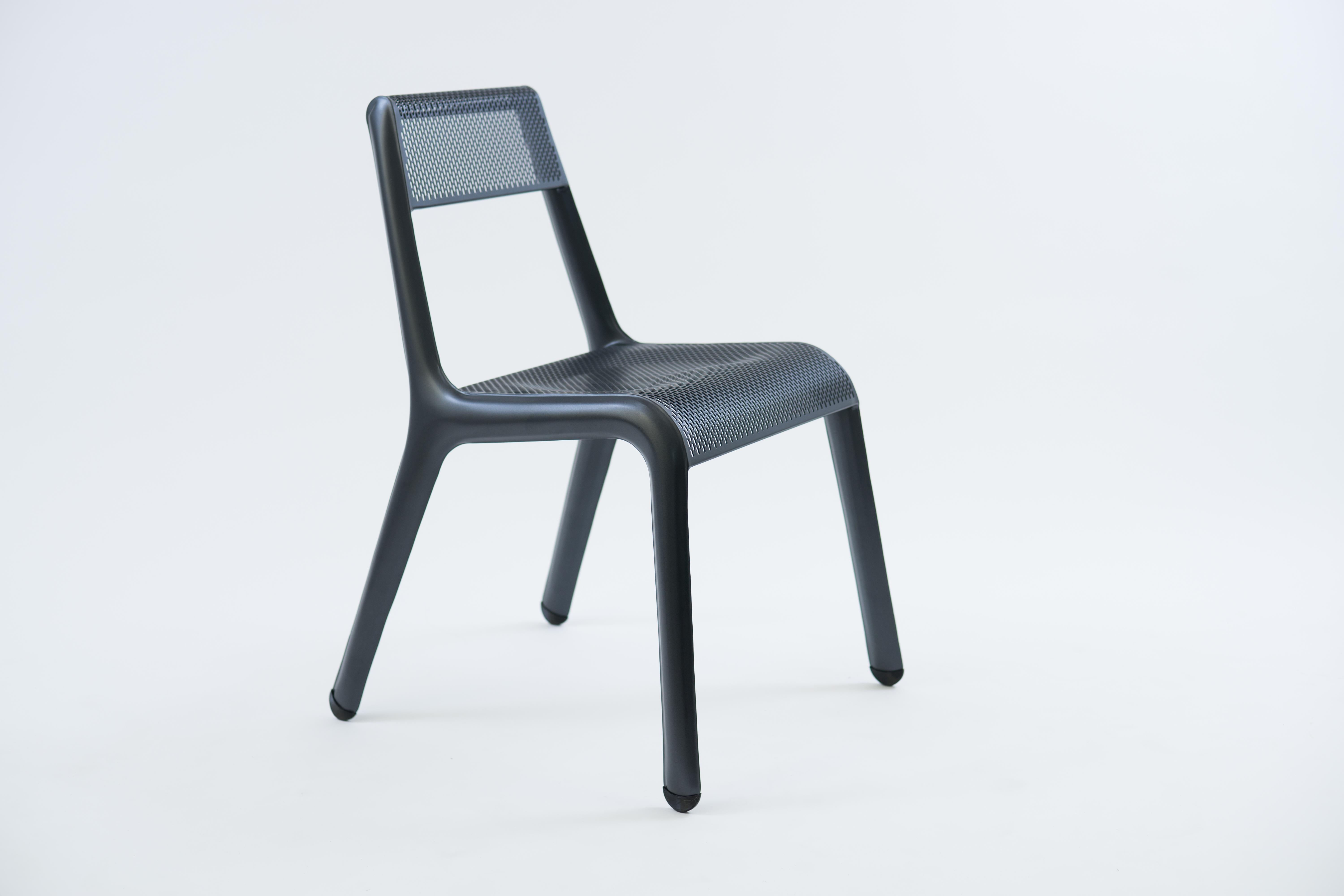 Post-Modern Ultraleggera Anodic Black Chair by Zieta For Sale