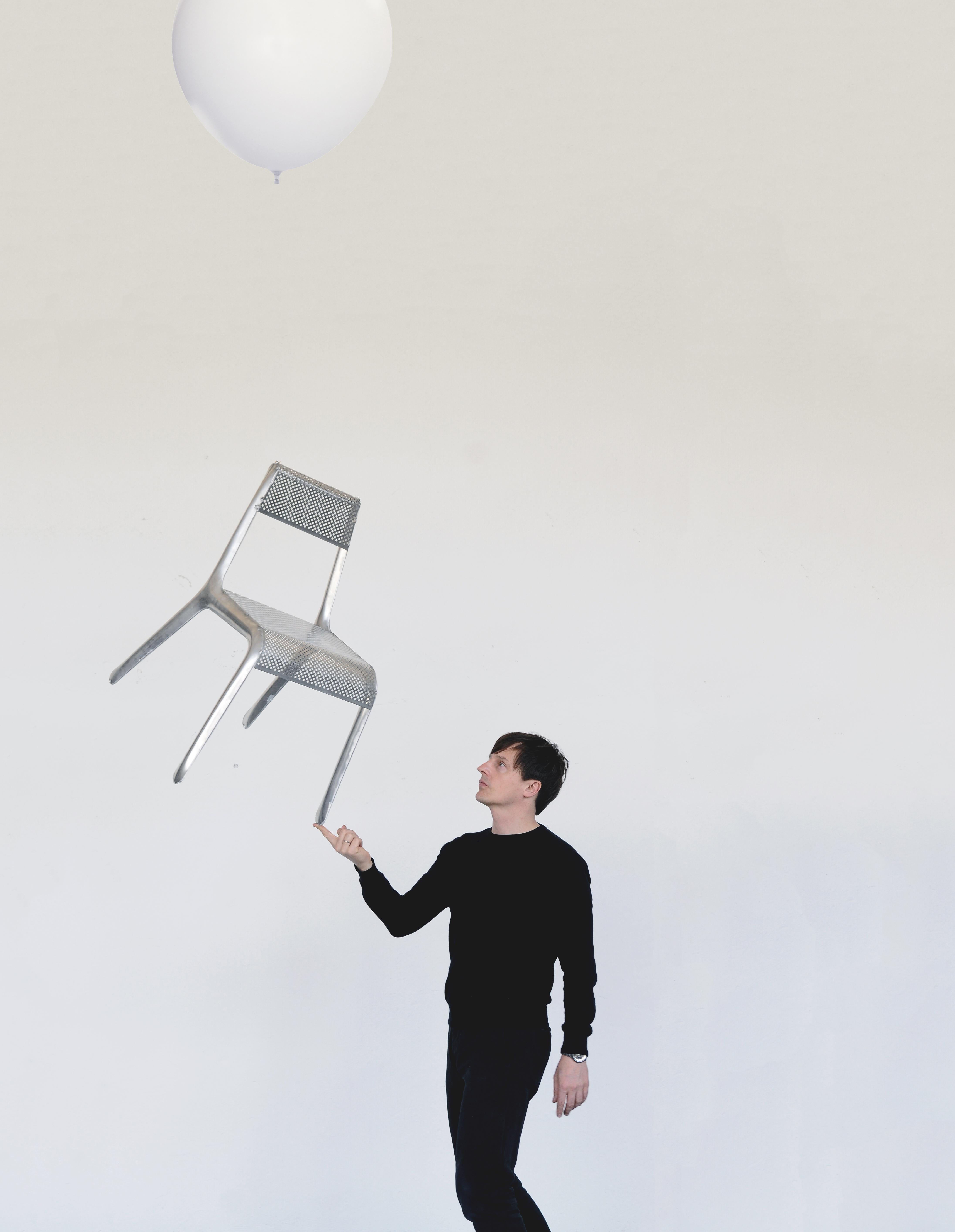 Ultraleggera chair by Zieta Prozessdesign
Aluminum
1600 grams
Measures: H 77cm, W 58cm, D 60cm


