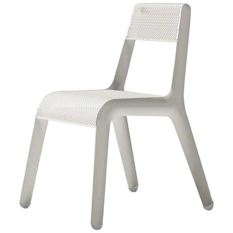 Ultraleggera Polished White Matt Color Aluminum Seating by Zieta For Sale