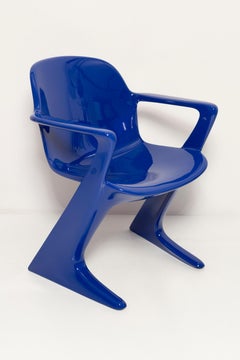 Ultramarine Blue Kangaroo Chair Designed by Ernst Moeckl, Germany, 1968