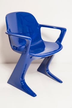 Ultramarine Blue Kangaroo Chair Designed by Ernst Moeckl, Germany, 1968