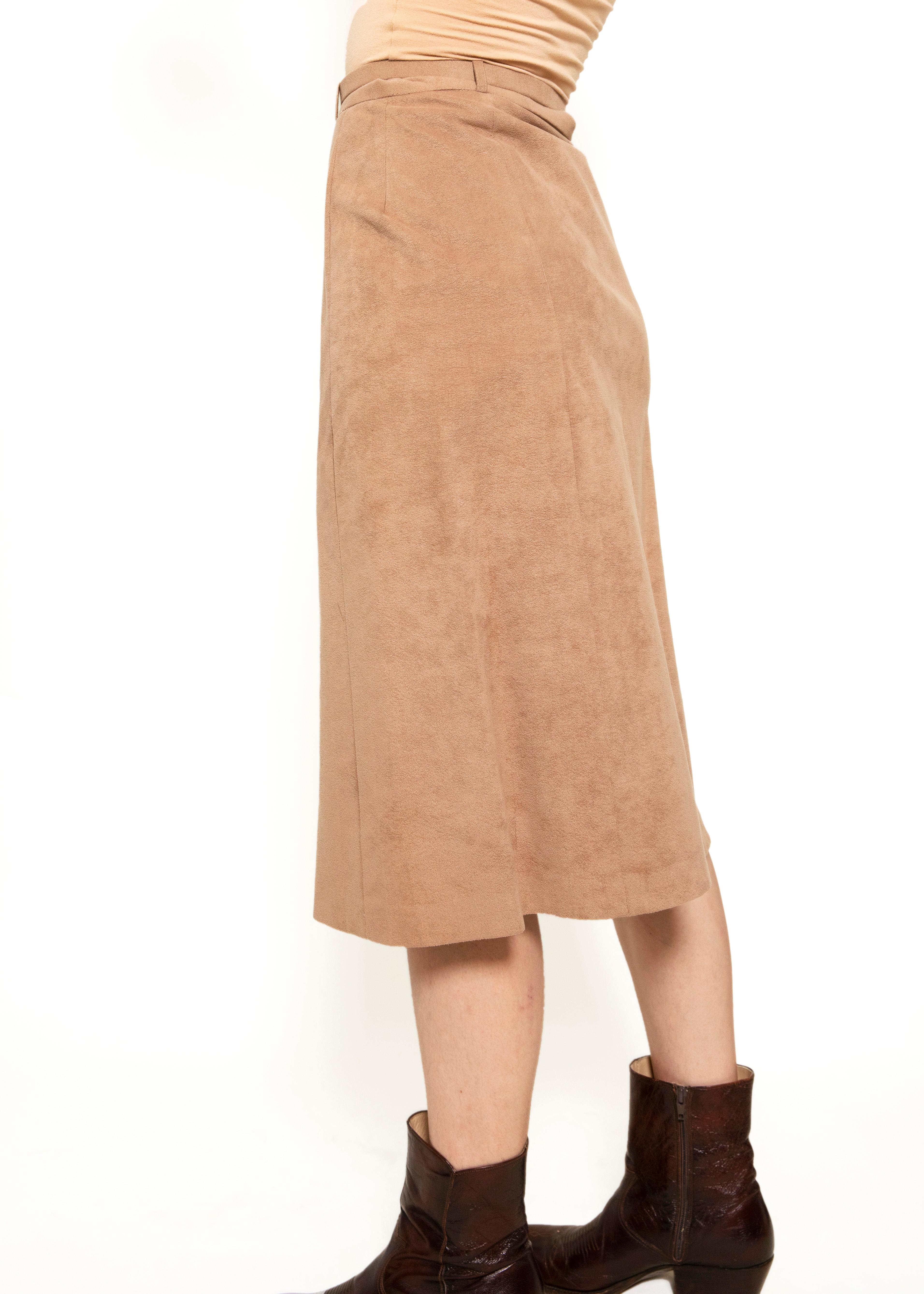 Ultrasuede Skirt & Trench Set For Sale 1