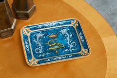 'Ulysse à Blois' Renaissance Style Earthenware Dish France 19th Century