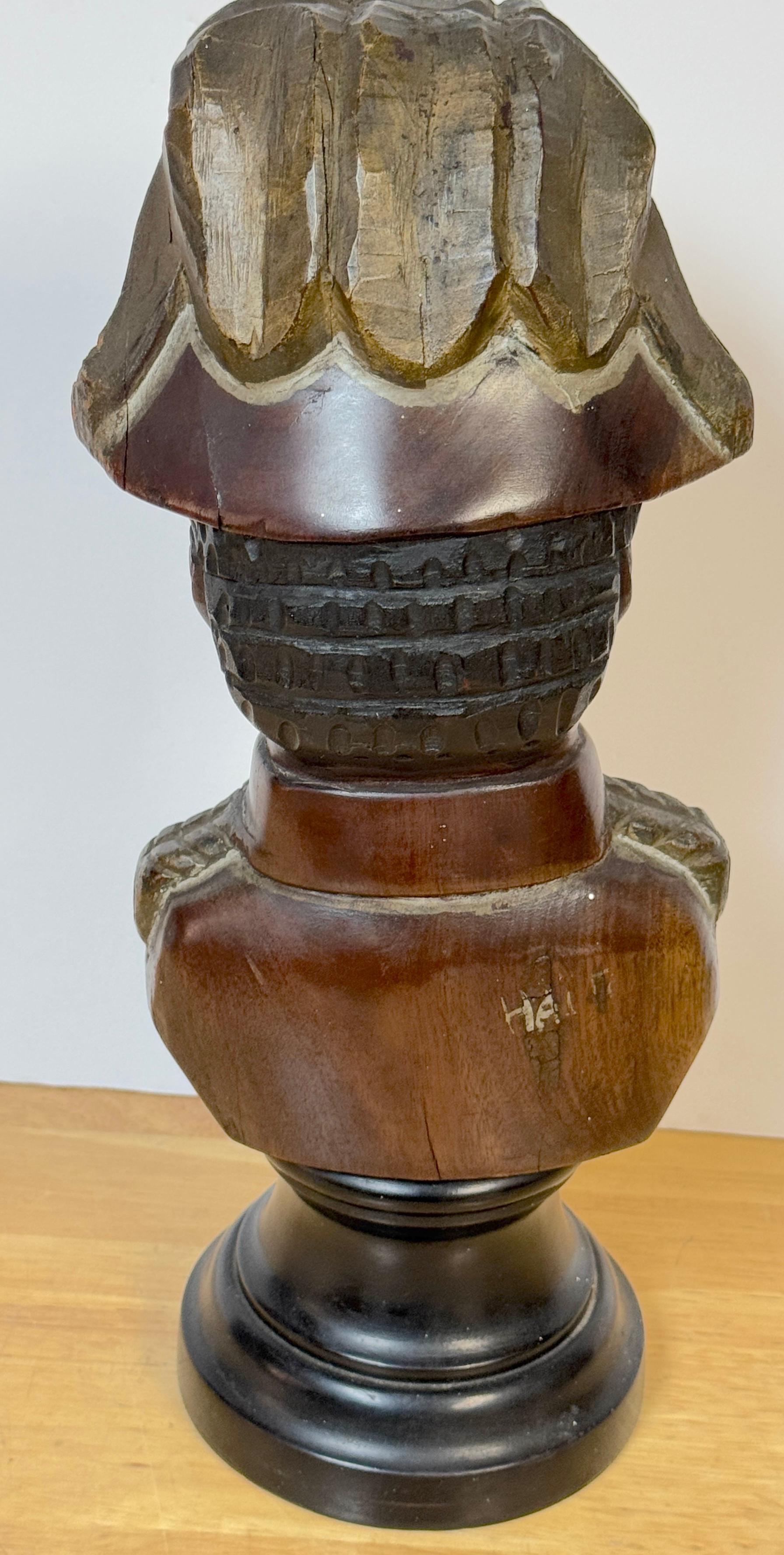 Ulysses Dabouze (Haitiano, XIX sec.) Busto scolpito a mano di Henri Christophe in vendita 1