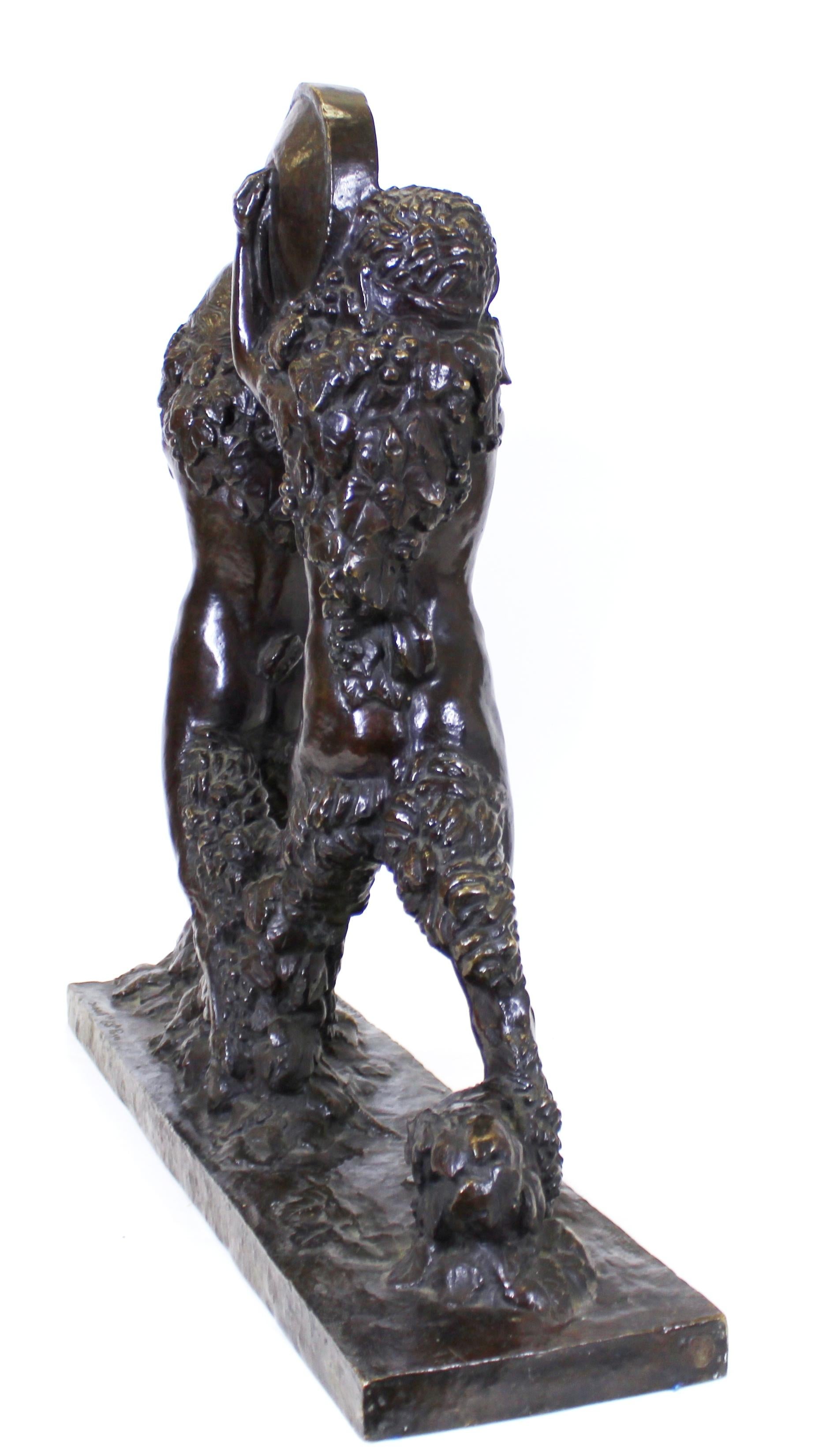 Ulysse Gémignani 'Satyres aux cymbales' Art Deco Bronze Sculpture For Sale 9