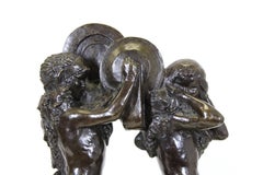 Ulysse Gémignani 'Satyres aux cymbales' Art Deco Bronze Sculpture