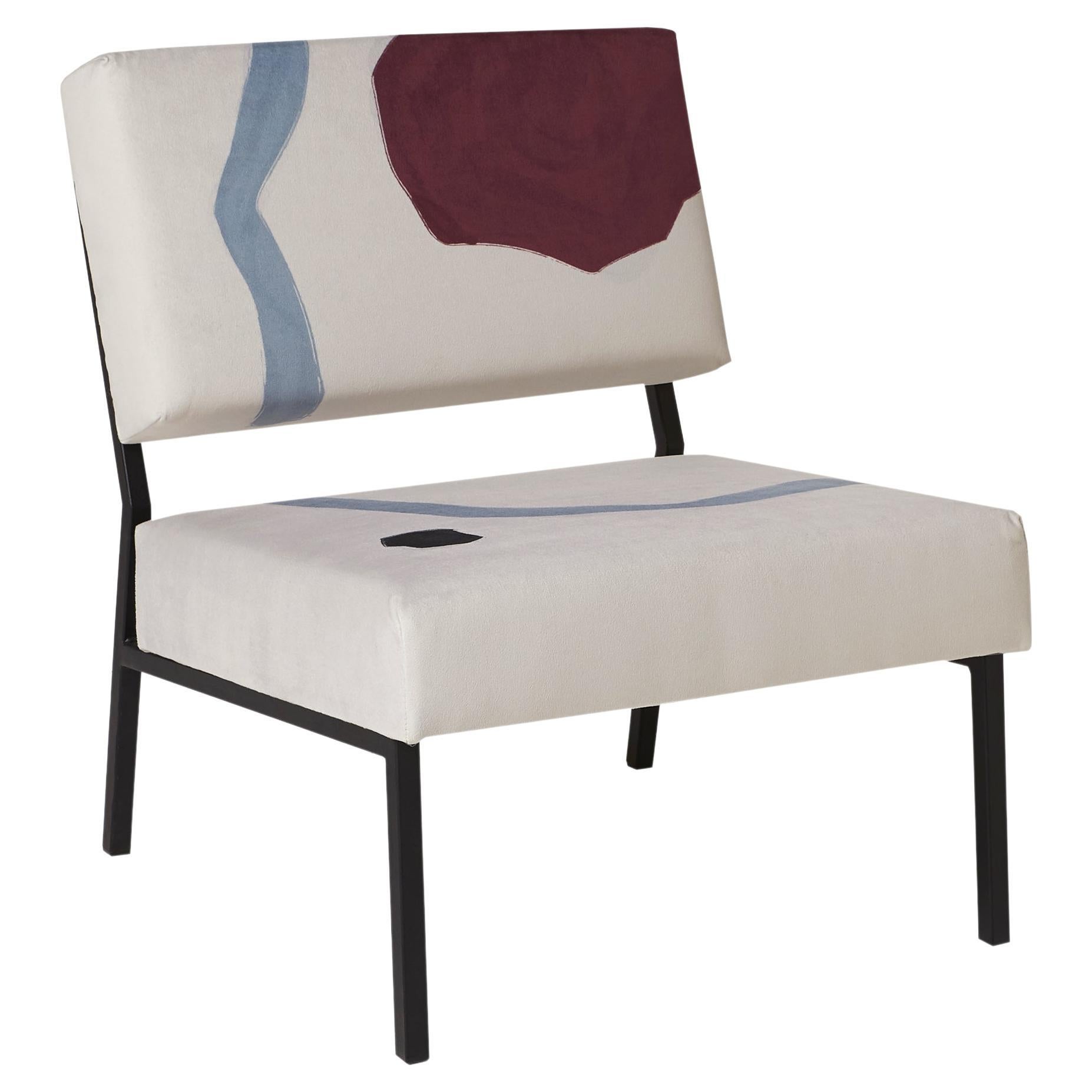 Ulysse Left O2 Armchair by Babel Brune For Sale