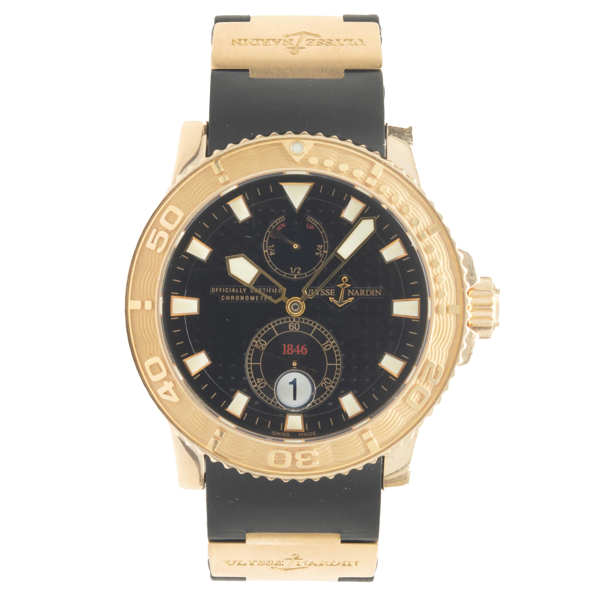 Ulysse Nardin 18 Karat Roségold Marine-Diver