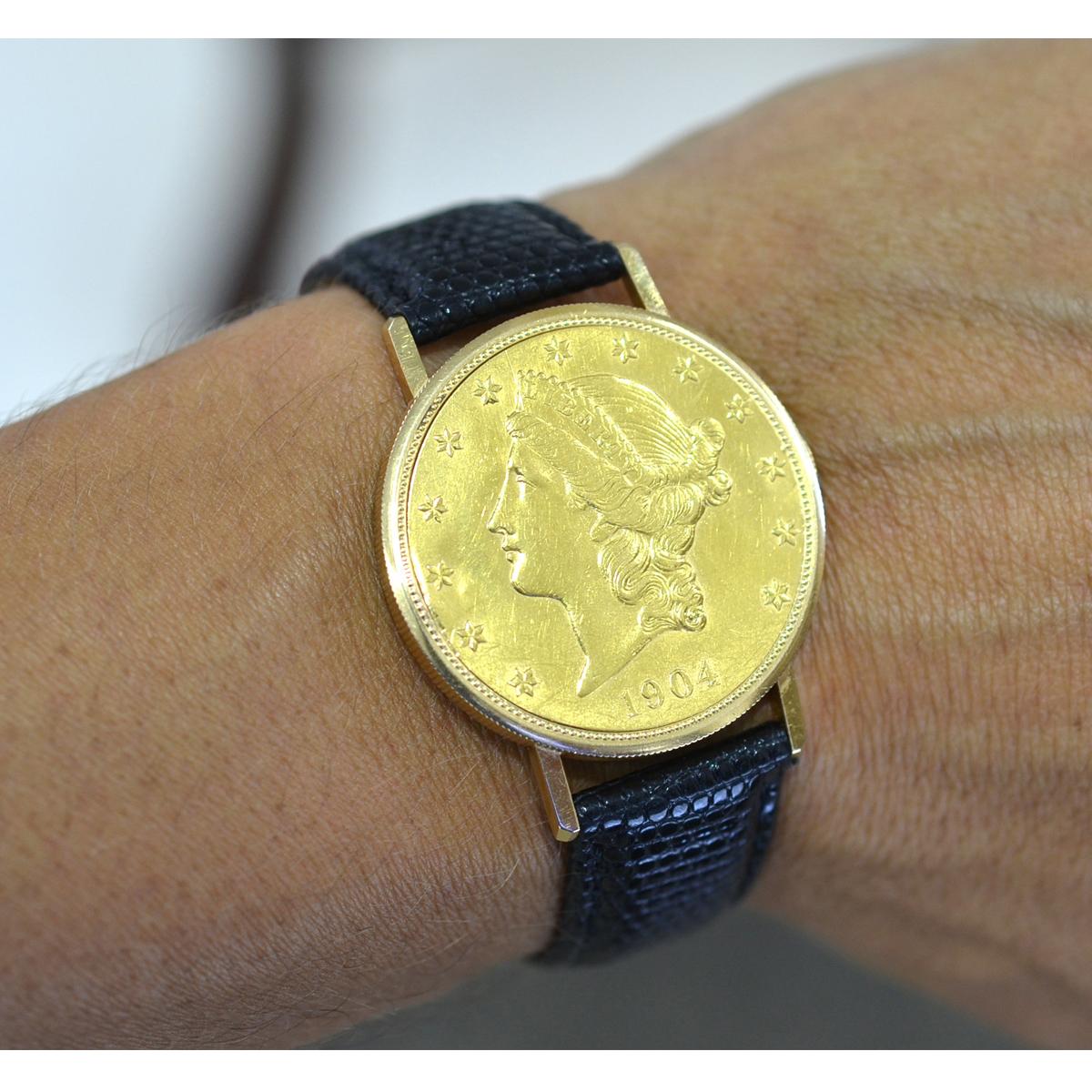 Ulysse Nardin 18 Karat Yellow Gold Manual Winding Coin Watch 8