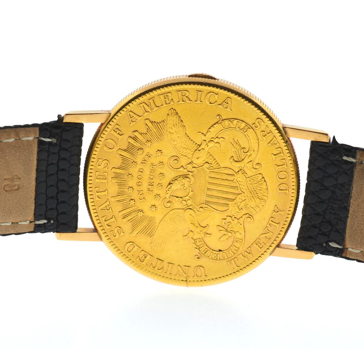 Ulysse Nardin 18 Karat Yellow Gold Manual Winding Coin Watch 4
