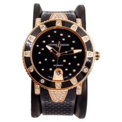 Ulysse Nardin Rose Gold  Lady Diver Starry Night Box & Papers Exhibition Back
