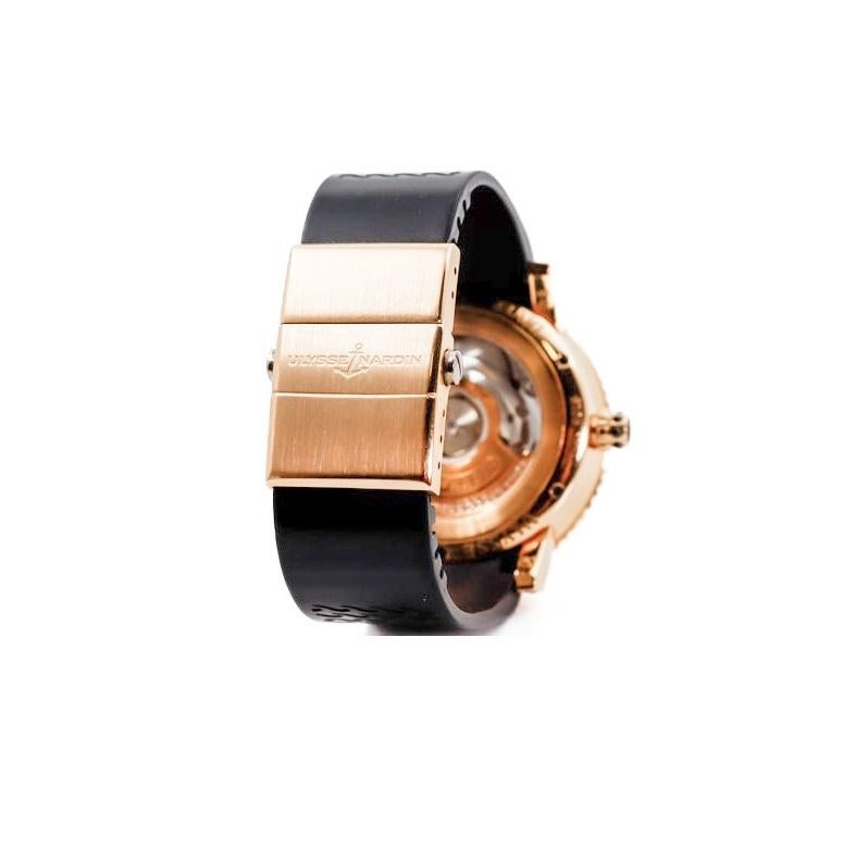 Ulysse Nardin Rose Gold  Lady Diver Starry Night Box & Papers Exhibition Back For Sale 1