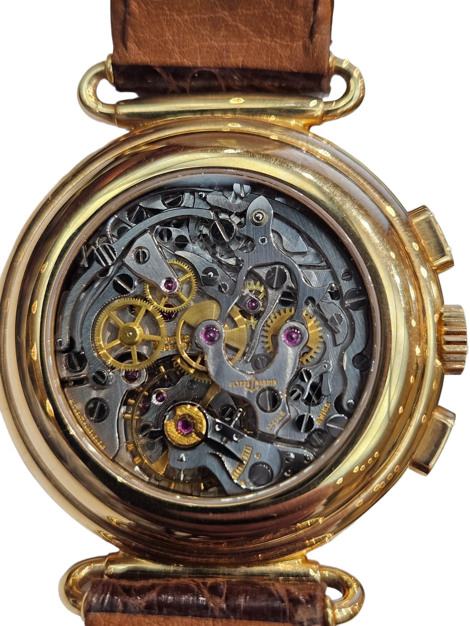 Ulysse Nardin 18kt Yellow Gold Moonphase with Date Limited Edition, Lemania Cal. For Sale 8