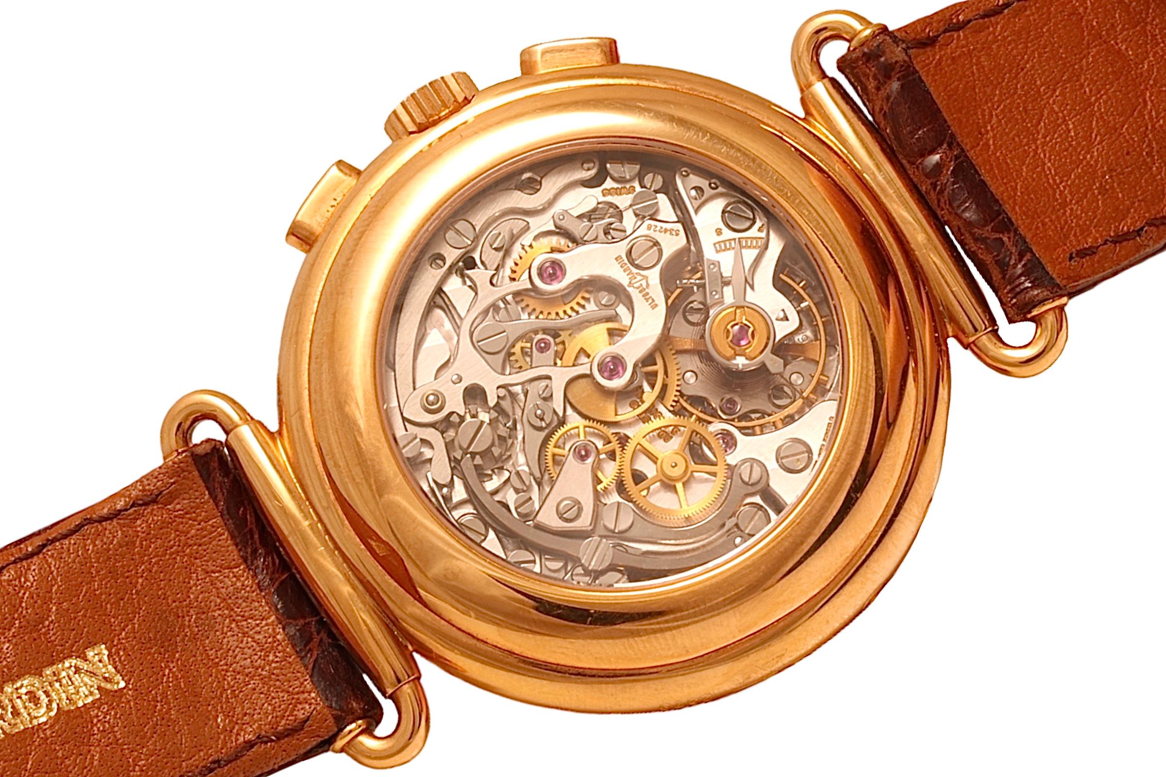 Ulysse Nardin 18kt Yellow Gold Moonphase with Date Limited Edition, Lemania Cal. For Sale 1