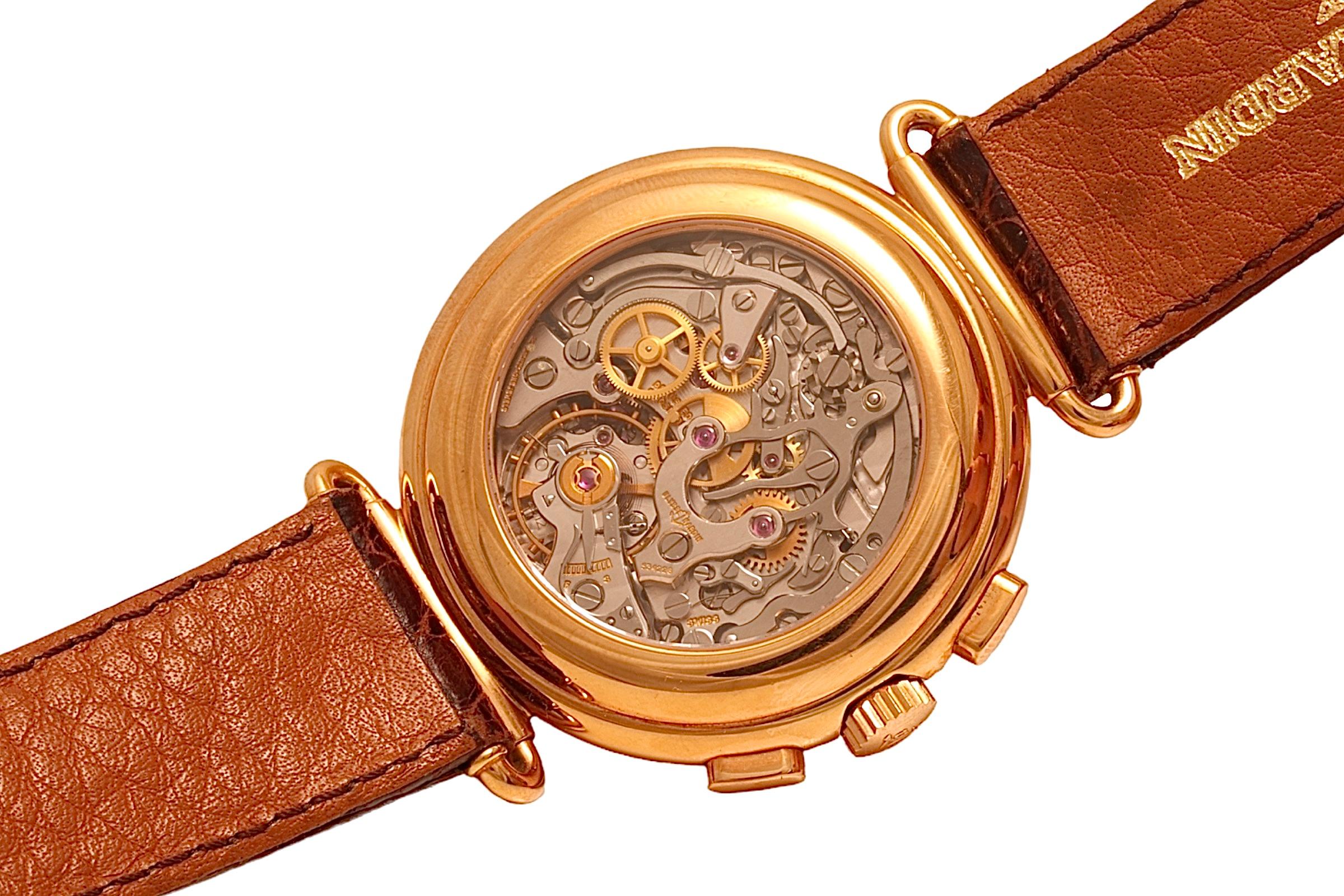 Ulysse Nardin: 18 Karat Gelbgold Mondphase mit Datum, limitierte Auflage, Lemania Cal. im Angebot 3