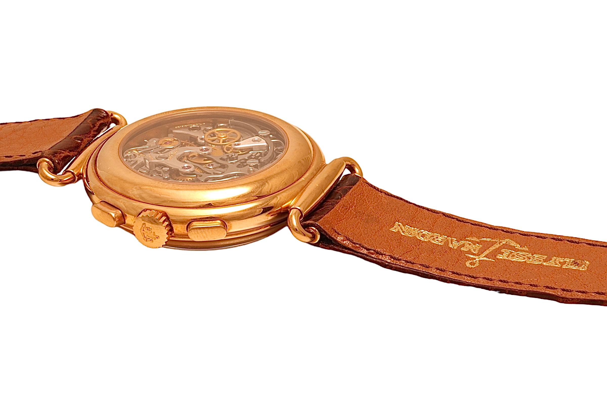 Ulysse Nardin 18kt Yellow Gold Moonphase with Date Limited Edition, Lemania Cal. For Sale 3