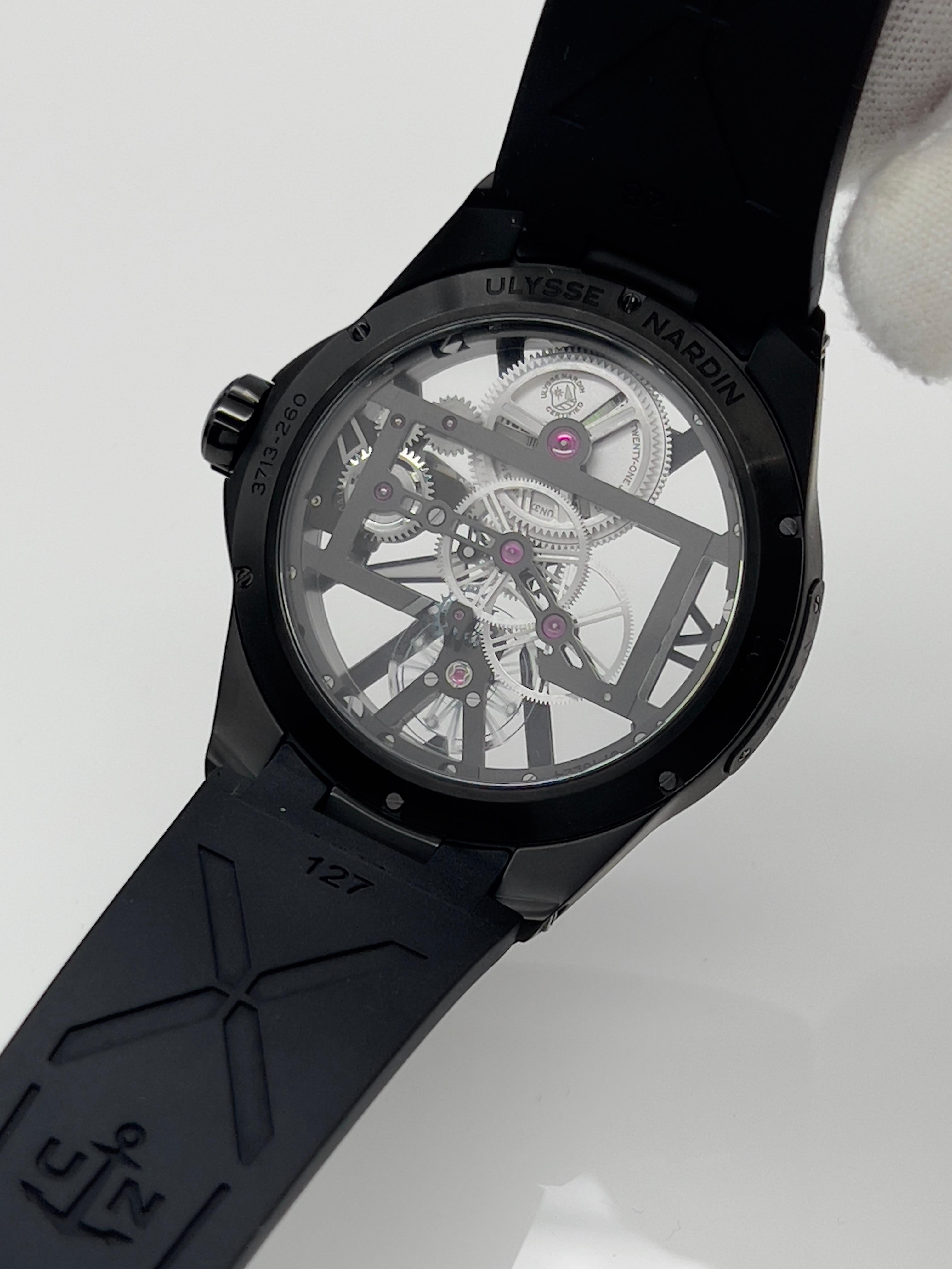 Ulysse Nardin 3713-260-3 Blast Skeleton 42mm Black Titanium For Sale 6