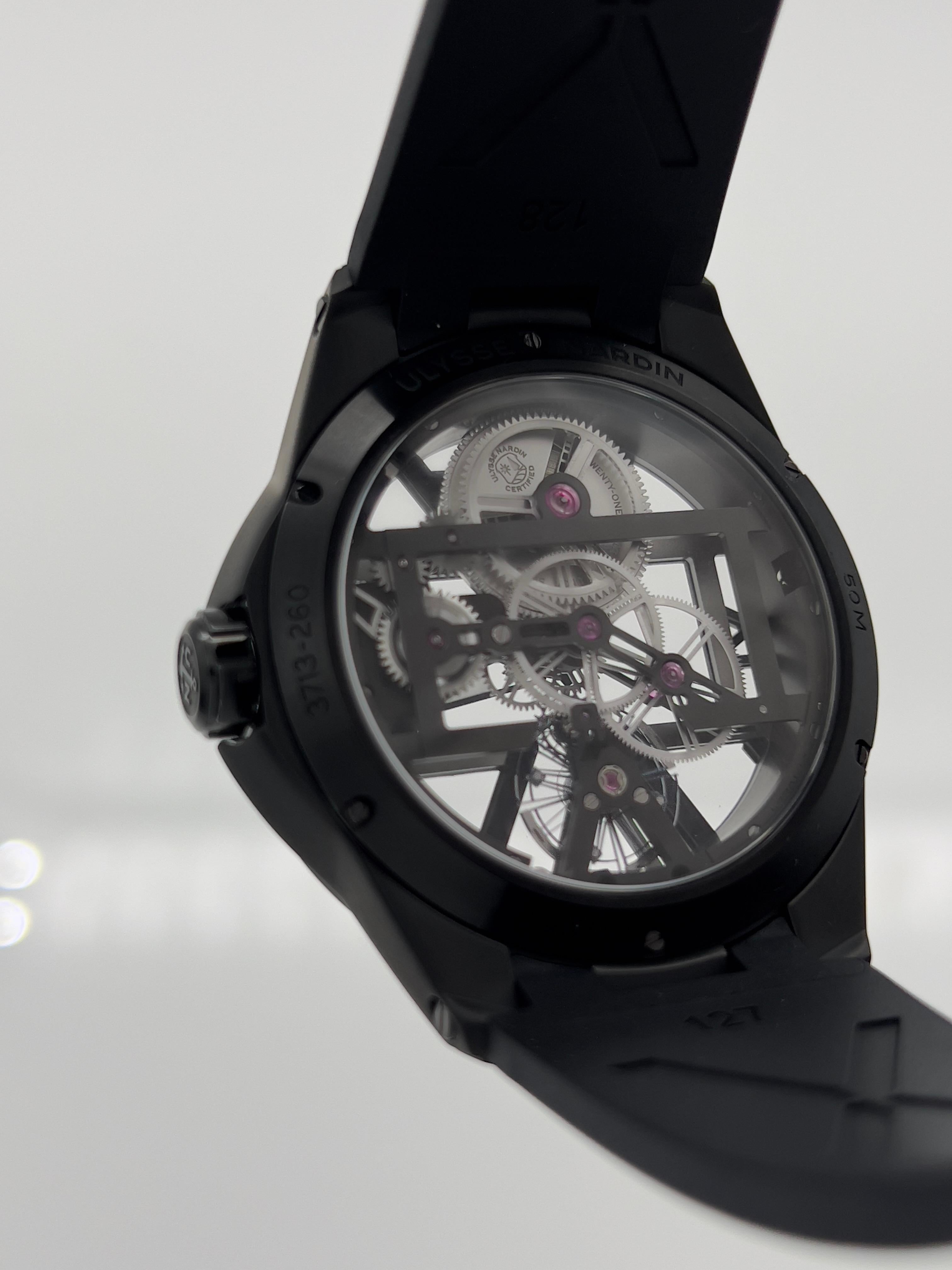 Ulysse Nardin 3713-260-3 Blast Skeleton 42mm Black Titanium For Sale 3
