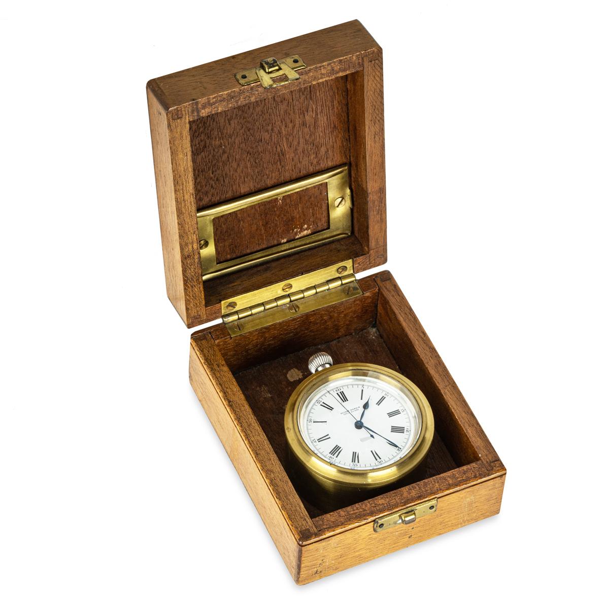 Ulysse Nardin. A Silver British Military Keyless Lever Deck Watch C1940 For Sale 4