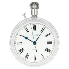 Ulysse Nardin. Orologio da ponte militare britannico senza chiave in argento C1940