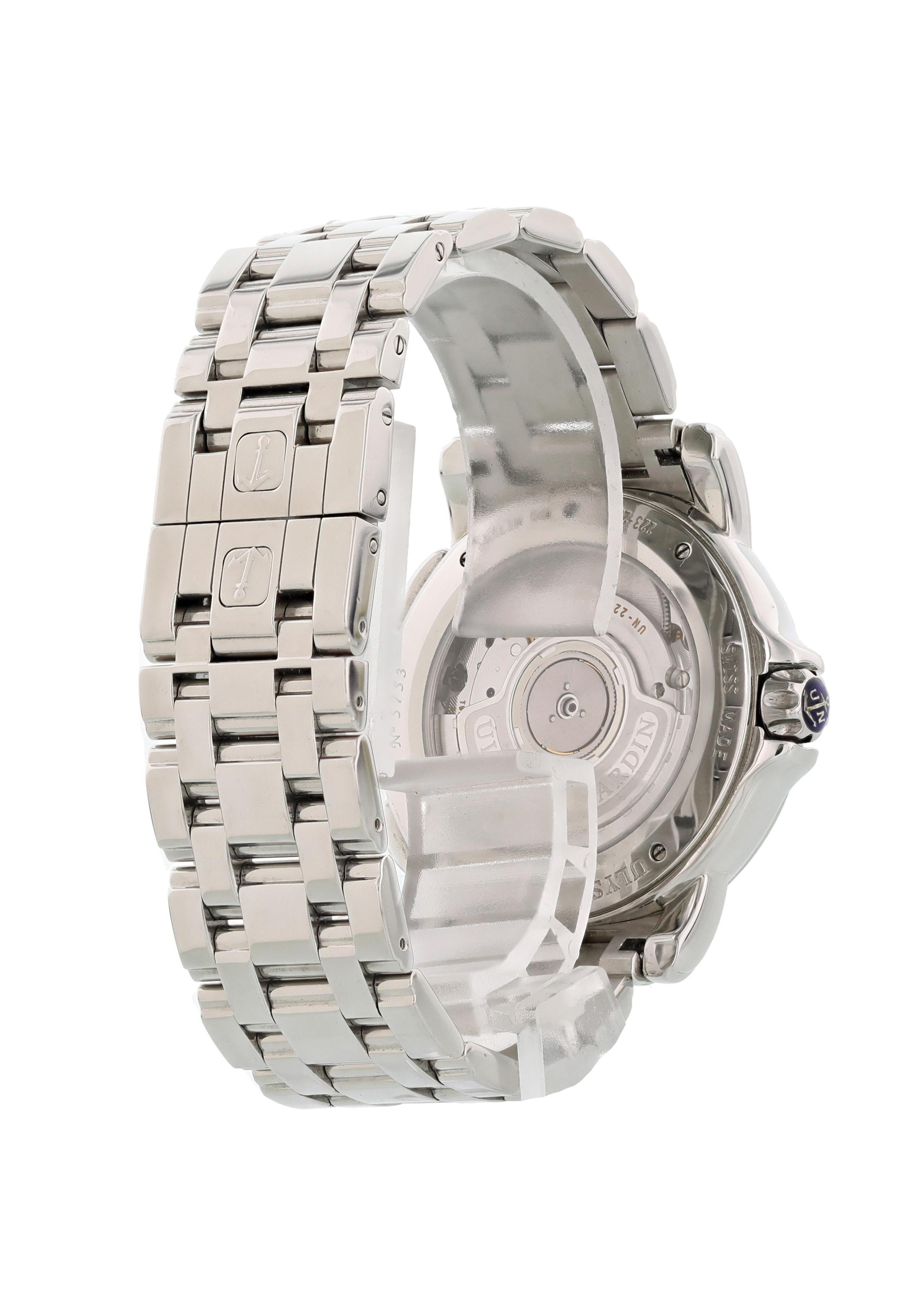 Women's Ulysse Nardin Big Date GMT 223-22 Mother of Pearl Ladies Watch For Sale