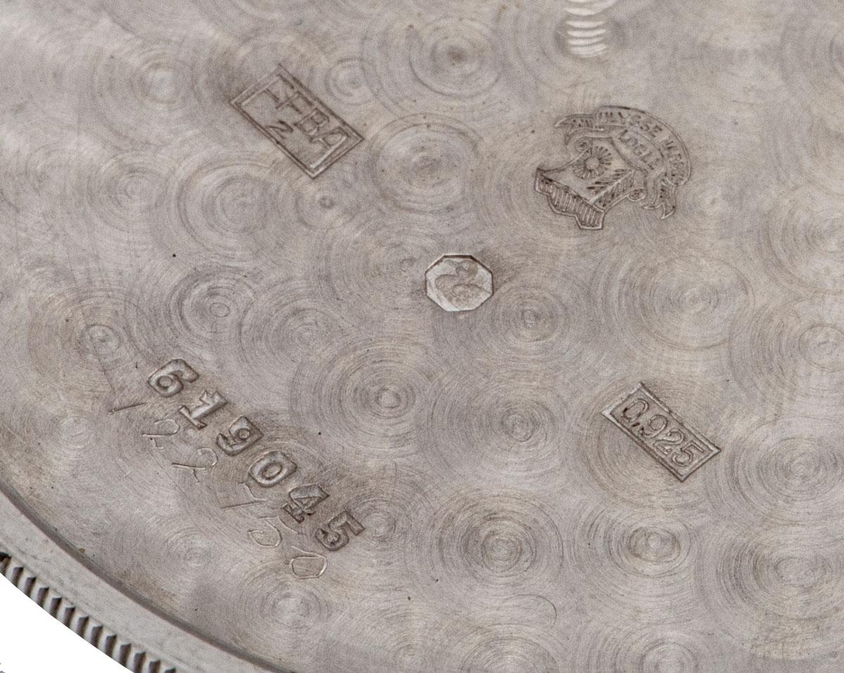 Ulysse Nardin British Military Issue Deck Watch Vintage Silber weiß Emaille Zifferblatt im Zustand „Hervorragend“ im Angebot in London, GB