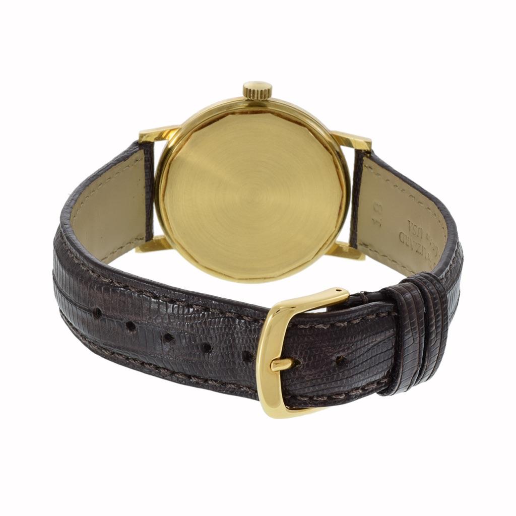 Retro Ulysse Nardin Calatrava 18K Yellow Gold For Sale