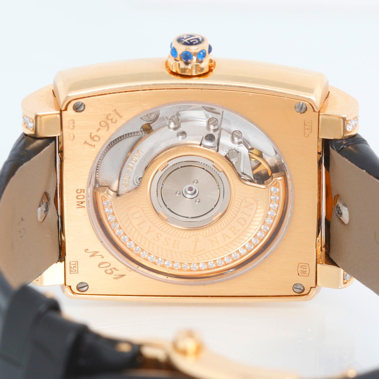 Ulysse Nardin Caprice 18K Rose Gold Mens Watch 136-91 1