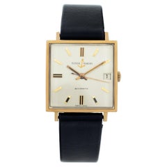 Vintage Ulysse Nardin Classic 109161 Automatic Watch 18k Yellow Gold Silver Dial