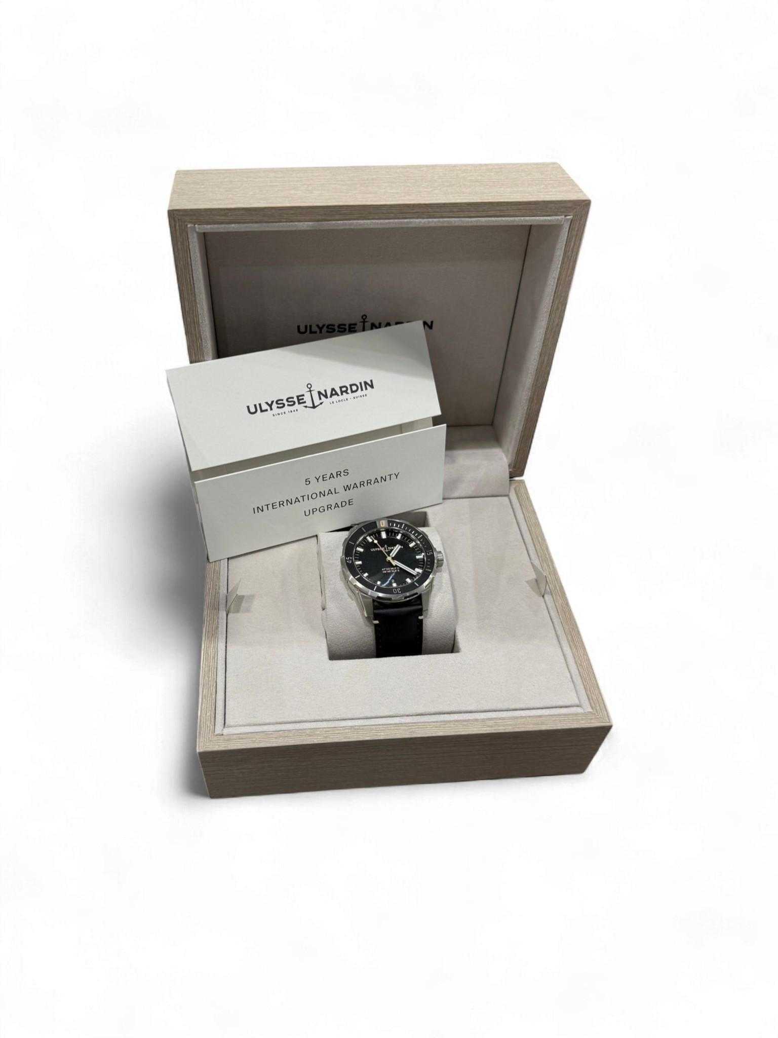 Montre automatique Ulysse Nardin Diver 42mm en acier inoxydable Bon état - En vente à Braintree, GB